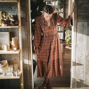Doen plaid honey dress